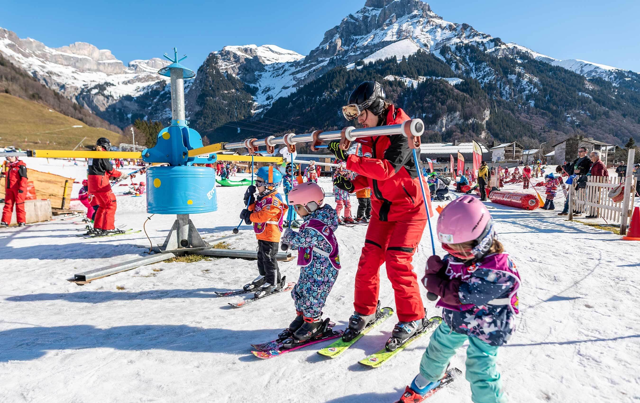 Kleinkinder gruppen ski 2023 skischule engelberg titlis ag 38