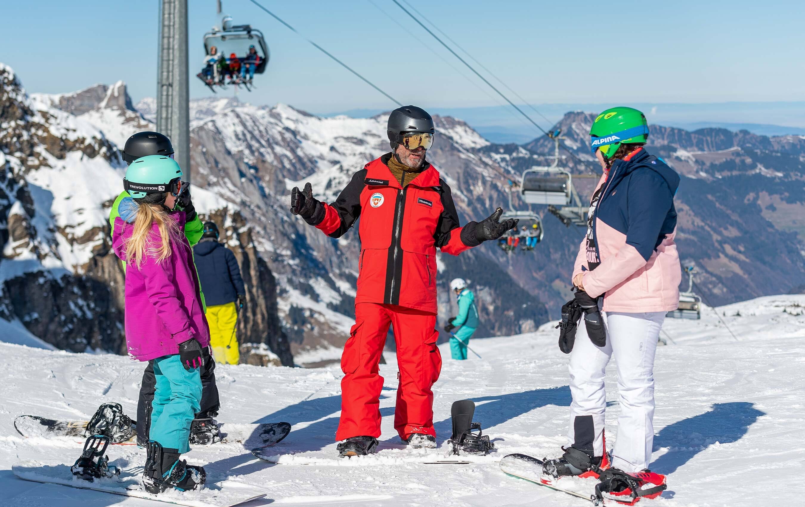 Jugendliche gruppen snowboard 2023 skischule engelberg titlis ag 01